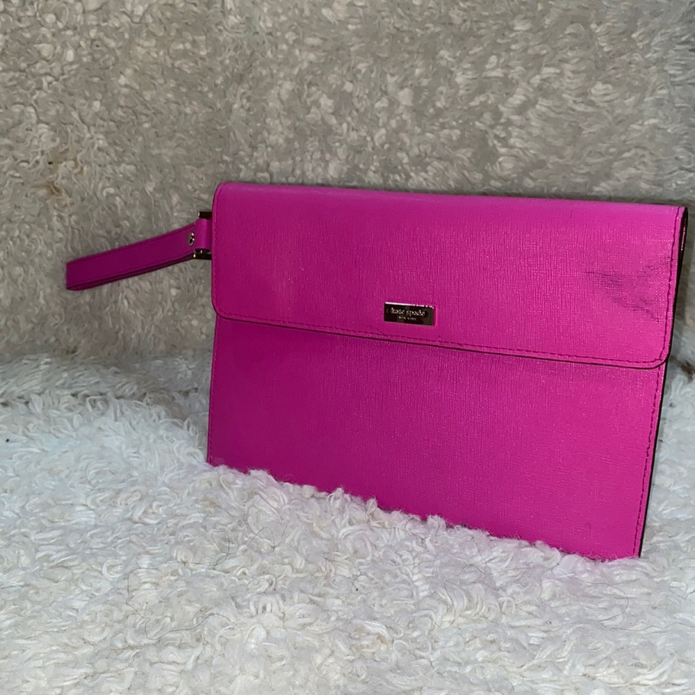 Pink Kate Spade tablet case / clutch